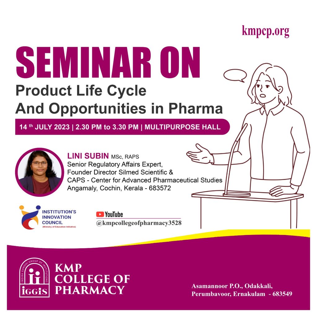 Seminar on Product Life Cycle And Opportunities in Pharma