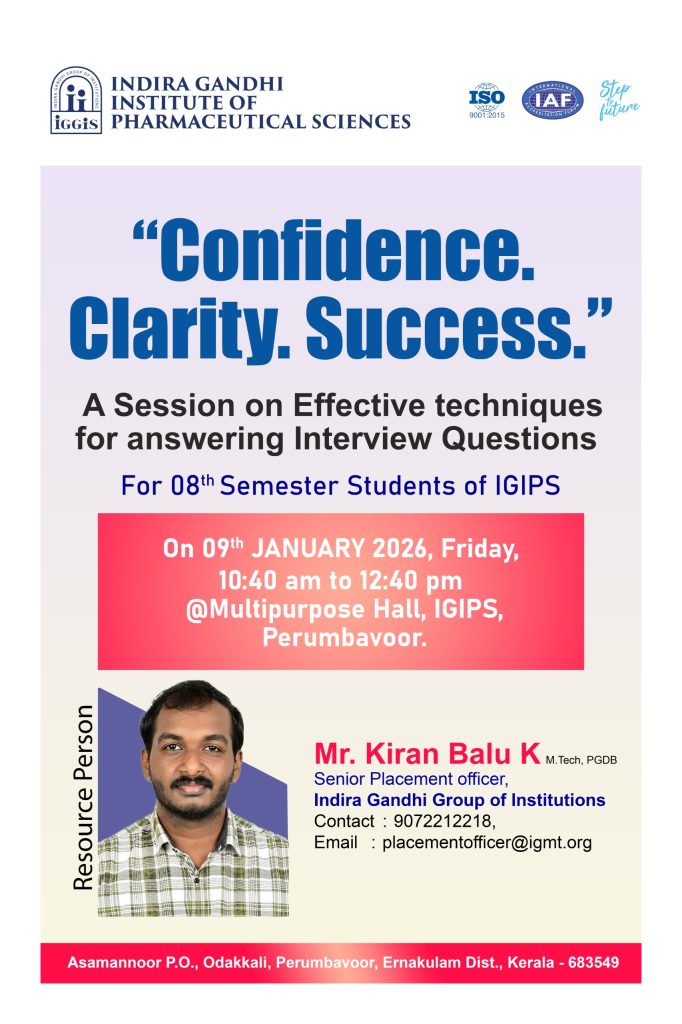 Career Guidance session on “Effective Techniques for Answering Interview Questions